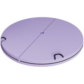 Foldable Crash Mat, Pole Padding with Carrying Handles and EPE Foam for Dance Training and Exercise, Purple