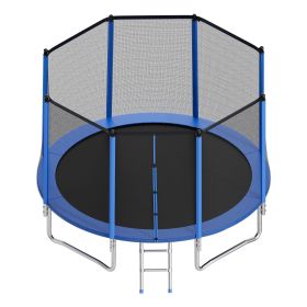 Outdoor Trampoline, 14FT Round Recreational Trampoline with Enclosure Net, ASTM Approved, Heavy Duty Trampolines, Max 450 lbs Weight Capacity