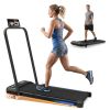 3 in 1 Under Desk Treadmill with Incline,Foldable Treadmills for Home, Walking Pad with Handle Bar for Walking and Jogging