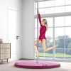 Foldable Crash Mat, Pole Padding with Carrying Handles and EPE Foam for Dance Training and Exercise, Pink
