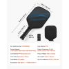 Pickleball Paddle, T700 Carbon Fiber Surface & Honeycomb Core, Professional Pickleball Paddle with Increased Power & Control & Spin