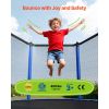 Outdoor Trampoline, 14FT Round Recreational Trampoline with Enclosure Net, ASTM Approved, Heavy Duty Trampolines, Max 450 lbs Weight Capacity
