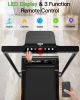 Akluer 2-in-1 Walking Pad Treadmill with Incline, 2.5 HP Under Desk Treadmill with Remote, Folding Compact Treadmill for Home Office with LED Display