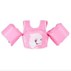 Dolphin Toddler Swim Vest, Kids Life Jacket Vest, Swim Aid Floats For Swimming Pool, Learn To Swim For 25lbs To 55lbs Toddlers (Option: Pink)