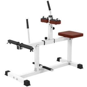 Adjustable Steel Seated Calf Raise Exercise Strength Training Gym Equipment, Brown (Option: Brown-1090x480x150 mm)