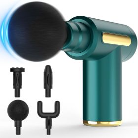 Massage Gun, Small Travel Tool, Massage Gun Deep Tissue,Percussion Handheld Portable Muscle Massager Tool for Full Body Pain Relief (Color: Green)