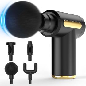 Massage Gun, Small Travel Tool, Massage Gun Deep Tissue,Percussion Handheld Portable Muscle Massager Tool for Full Body Pain Relief (Color: Black)
