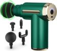 Massage Gun Deep Tissue for Pain Relief with 4 Massage Heads & 6 Speeds, Electric Mini Handheld Body Massager for Any Pain Relief