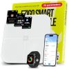 25 Metrics EziGo White Digital Bathroom Smart Scale with BMI, Body Fat, Muscle Mass, Bluetooth, Apple Health Compatible Scales