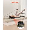 Foldable Pilates Reformer, Pilates Workout Machine for Home Gym Studio Use, Pilates Bed with Dual Resistance- Spring & Cord