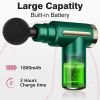 Massage Gun Deep Tissue for Pain Relief with 4 Massage Heads & 6 Speeds, Electric Mini Handheld Body Massager for Any Pain Relief