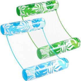 2pcs 4-in-1 Inflatable Water Hammock Pool Float For Adults, Multi-Purpose PVC Pool Lounge Floaties, Floating Hammock With Free Air Pump (Option: 2pcs)